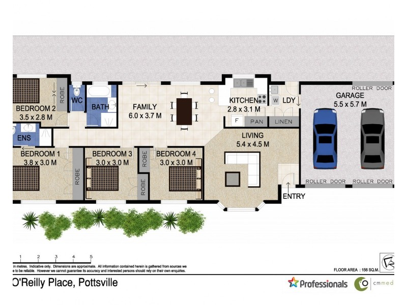 1 O’Reilly Place, Pottsville NSW 2489 Floorplan