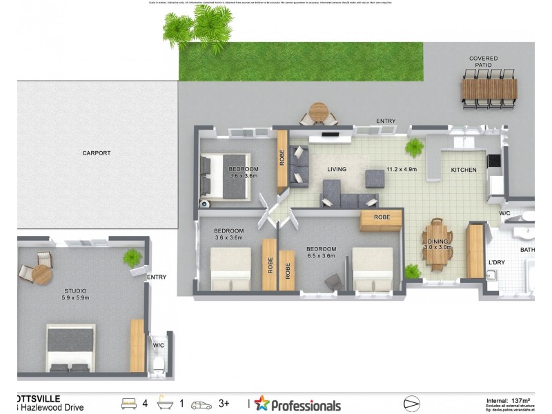 48 Hazelwood Drive, Pottsville NSW 2489 Floorplan