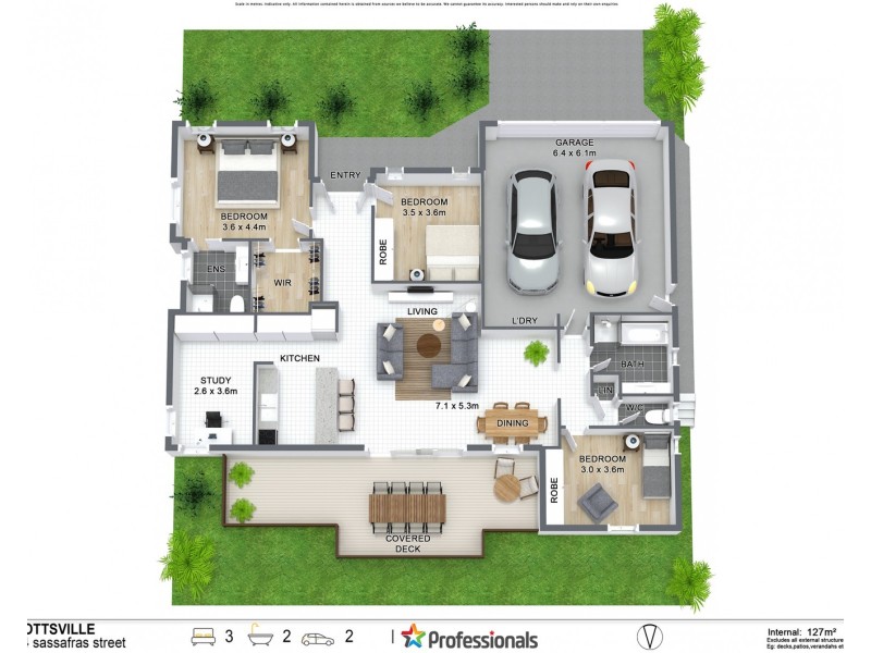 54 Sassafras Street, Pottsville NSW 2489 Floorplan
