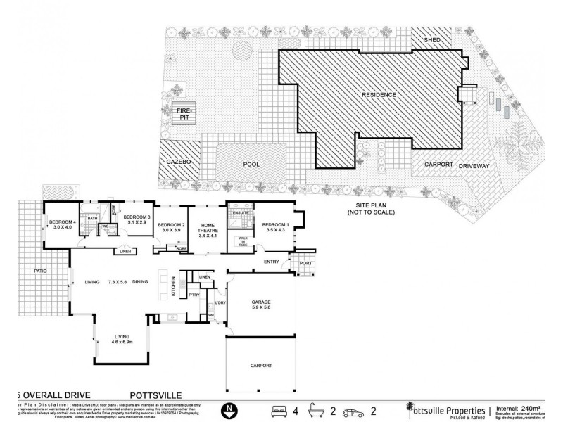 205 Overall Drive, Pottsville NSW 2489 Floorplan