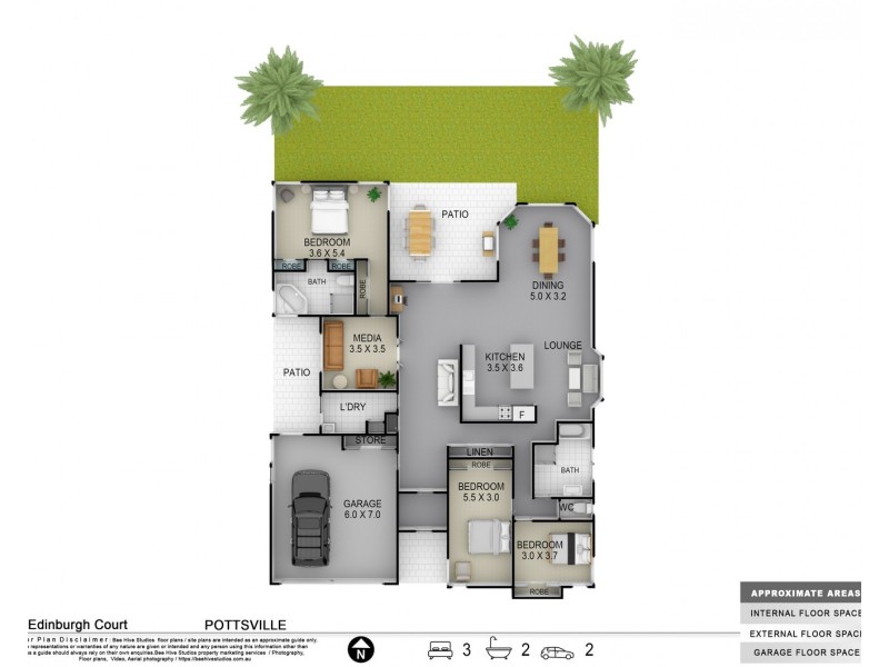 25 Edinburgh Court, Pottsville NSW 2489 Floorplan