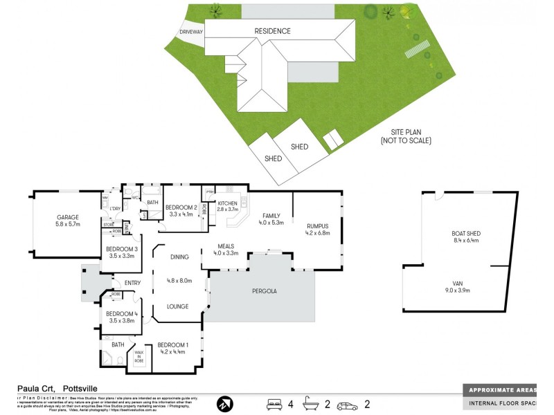13 Paula Court, Pottsville NSW 2489 Floorplan