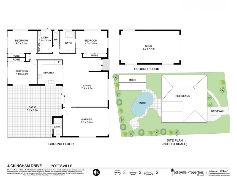 9 Buckingham Drive, Pottsville NSW 2489 Floorplan
