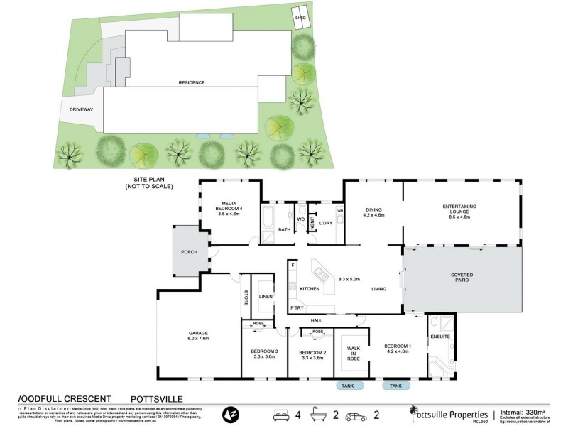 5 Woodfull Crescent, Pottsville NSW 2489 Floorplan