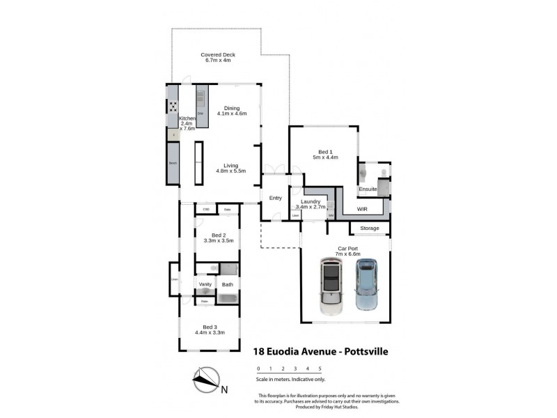 18 Euodia Avenue, Pottsville NSW 2489 Floorplan
