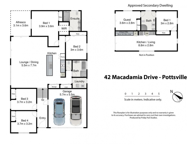 42 Macadamia Drive, Pottsville NSW 2489 Floorplan