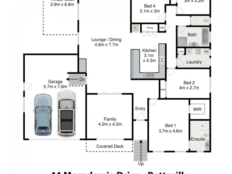 44 Macadamia Drive, Pottsville NSW 2489 Floorplan