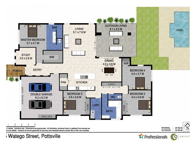15 Watego Drive, Pottsville NSW 2489 Floorplan