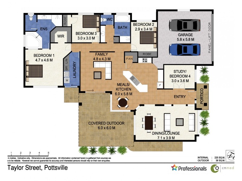 3 Taylor Drive, Pottsville NSW 2489 Floorplan