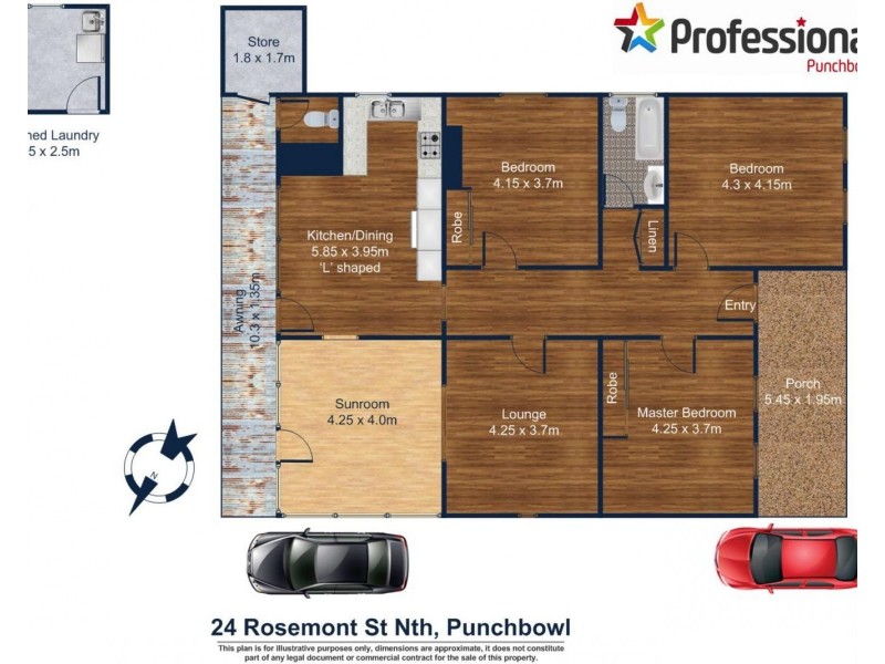 24 ROSEMONT Street, Punchbowl NSW 2196 Floorplan