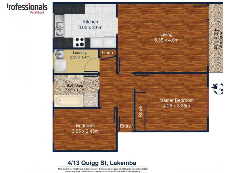4/13 QUIGG Street, Lakemba NSW 2195 Floorplan