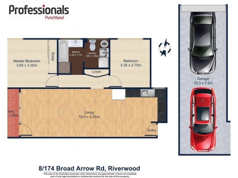 8/174 BROADARROW Road, Riverwood NSW 2210 Floorplan