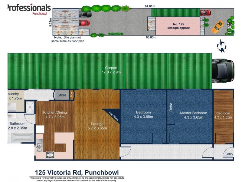 125 VICTORIA Road, Punchbowl NSW 2196 Floorplan