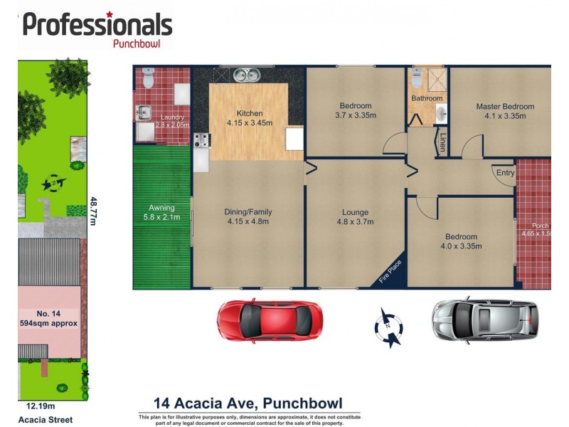 14 ACACIA Avenue, Punchbowl NSW 2196 Floorplan