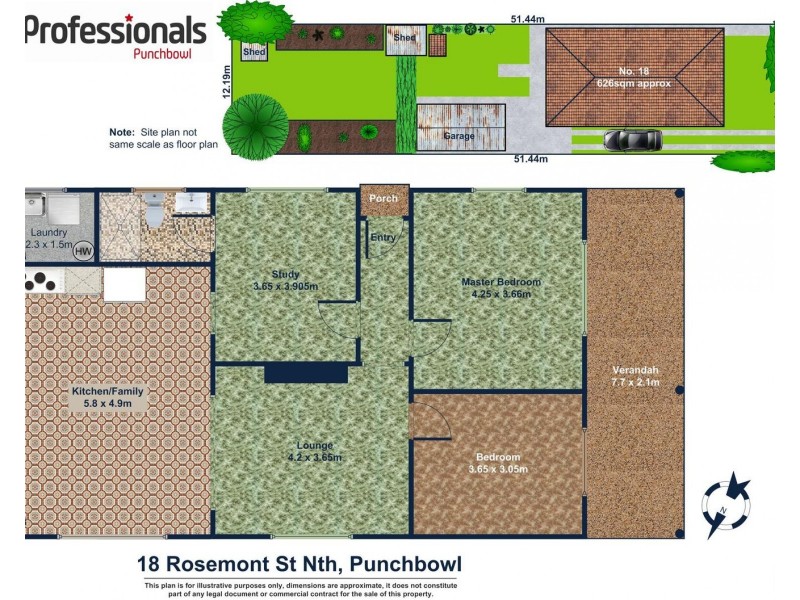 18 ROSEMONT NTH Street, Punchbowl NSW 2196 Floorplan