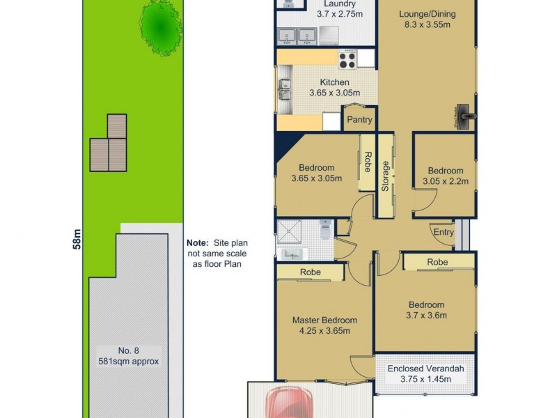8 CATHERINE Street, Punchbowl NSW 2196 Floorplan