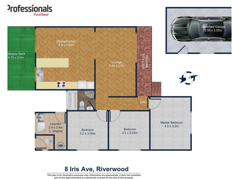 8 IRIS Avenue, Riverwood NSW 2210 Floorplan