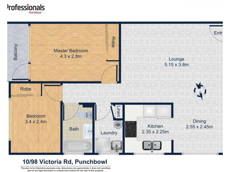 10/98 VICTORIA Road, Punchbowl NSW 2196 Floorplan