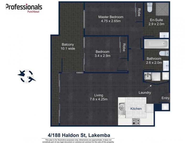 4/188 haldon Street, Lakemba NSW 2195 Floorplan