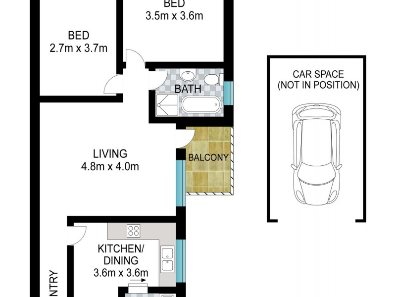 2/95 VICTORIA Road, Punchbowl NSW 2196 Floorplan