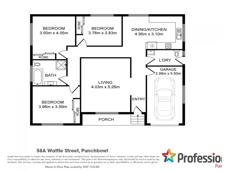 58A WATTLE Street, Punchbowl NSW 2196 Floorplan