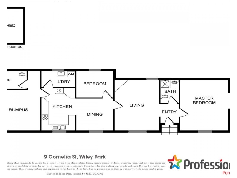 9 cornelia Street, Wiley Park NSW 2195 Floorplan