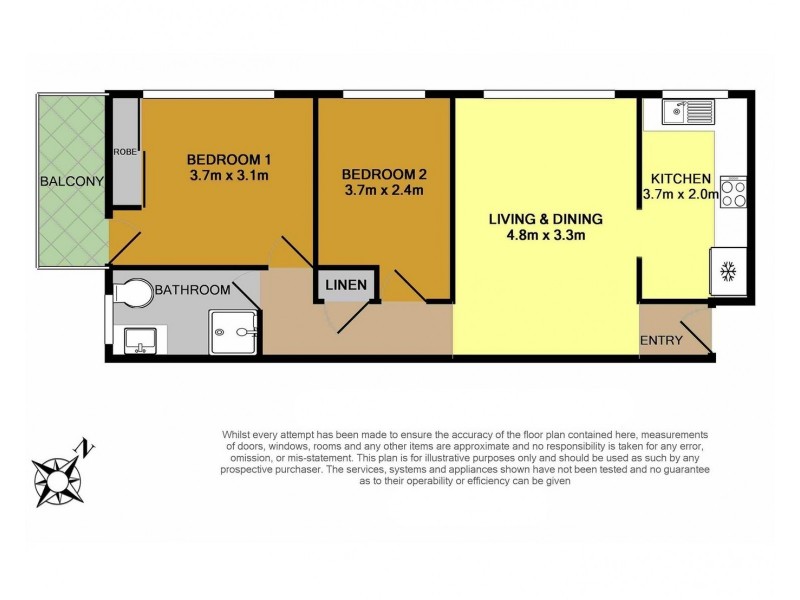 8/57 shadforth Street, Wiley Park NSW 2195 Floorplan