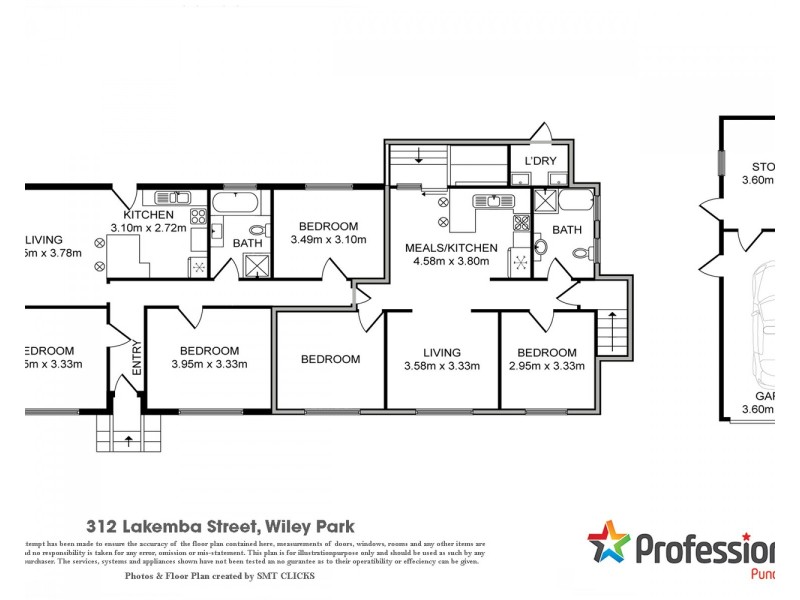 312 LAKEMBA Street, Wiley Park NSW 2195 Floorplan