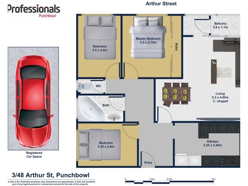 3/48 ARTHUR Street, Punchbowl NSW 2196 Floorplan