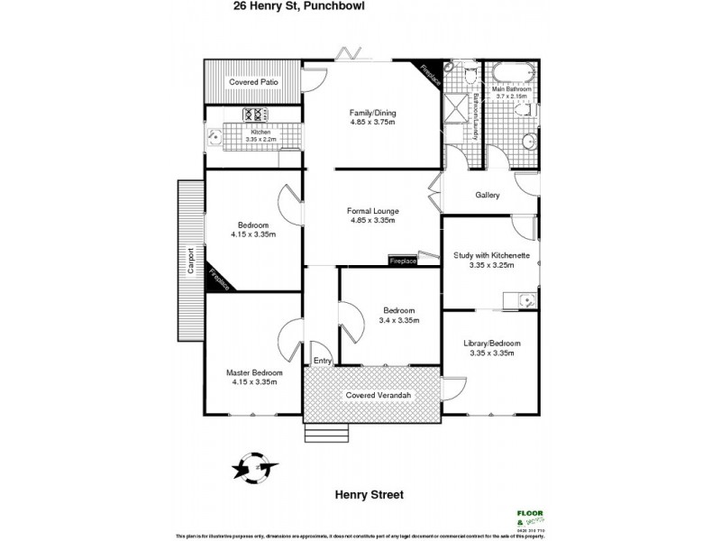 26 HENRY Street, Punchbowl NSW 2196 Floorplan