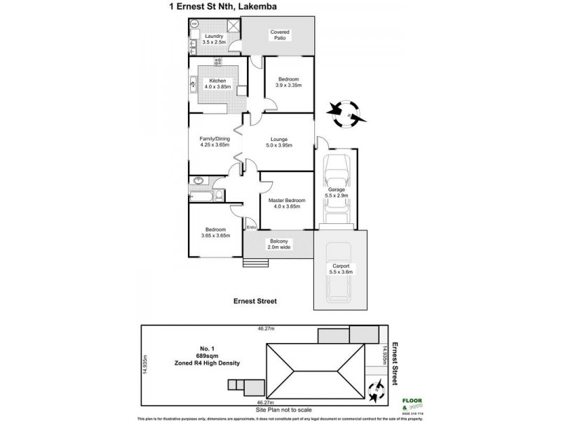 1 ERNEST Street, Lakemba NSW 2195 Floorplan
