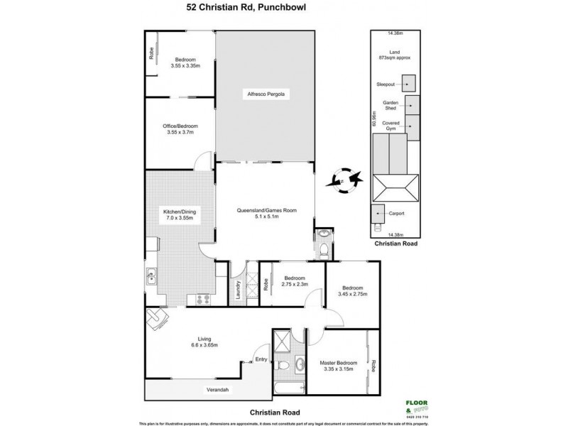 52 CHRISTIAN Road, Punchbowl NSW 2196 Floorplan
