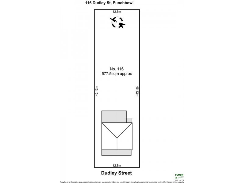 116 DUDLEY  Street, Punchbowl NSW 2196 Floorplan