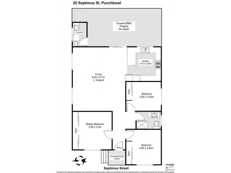 20 SEPTIMUS  Avenue, Punchbowl NSW 2196 Floorplan