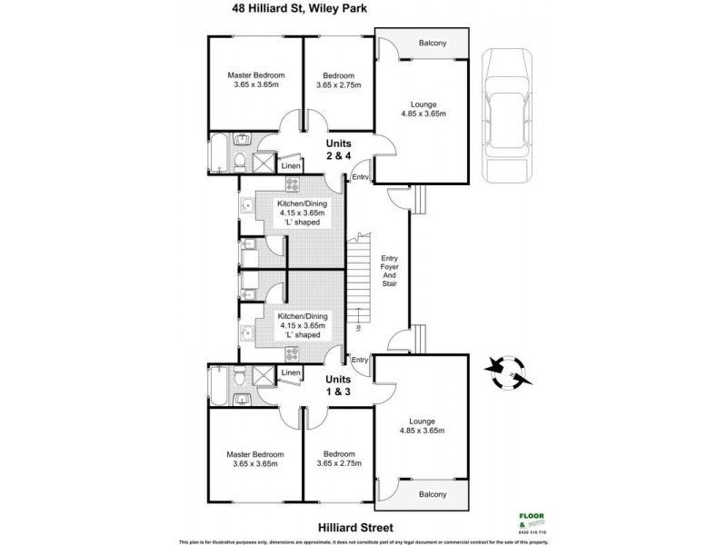48 HILLARD Street, Wiley Park NSW 2195 Floorplan