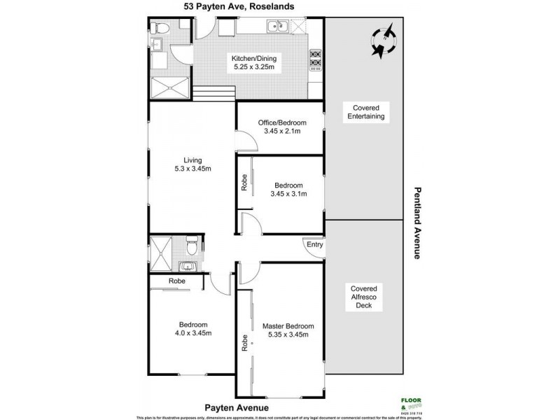 53 PAYTEN Avenue, Roselands NSW 2196 Floorplan