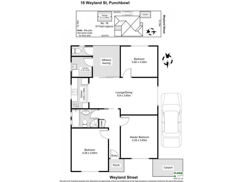 16 WEYLAND Street, Punchbowl NSW 2196 Floorplan