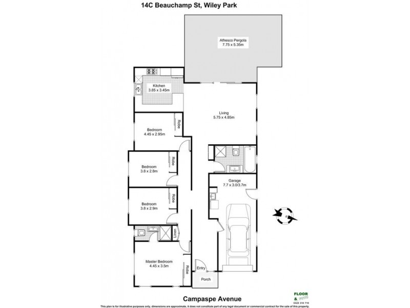14C BEAUCHAMP Street, Wiley Park NSW 2195 Floorplan