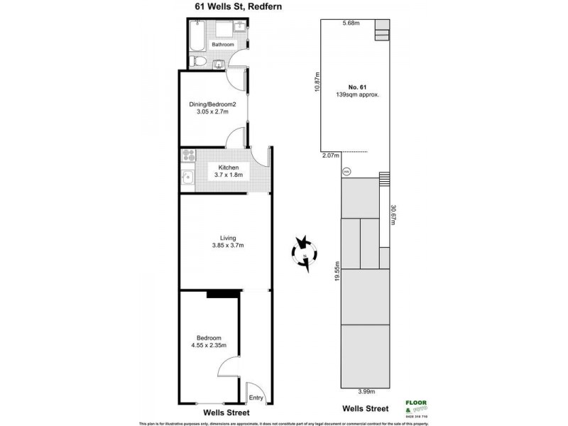 61 WELLS Street, Redfern NSW 2016 Floorplan