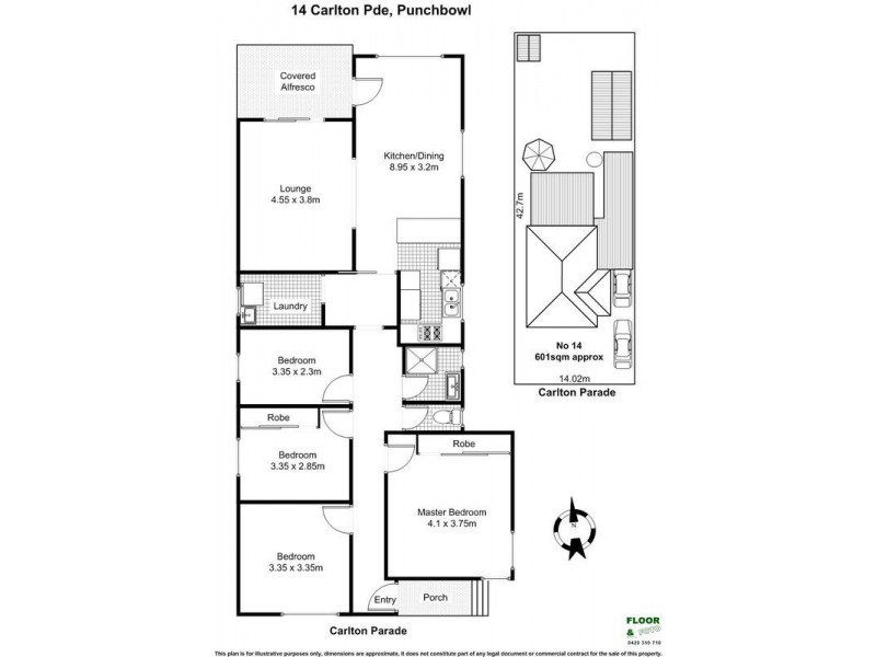 14 CARLTON Parade, Punchbowl NSW 2196 Floorplan