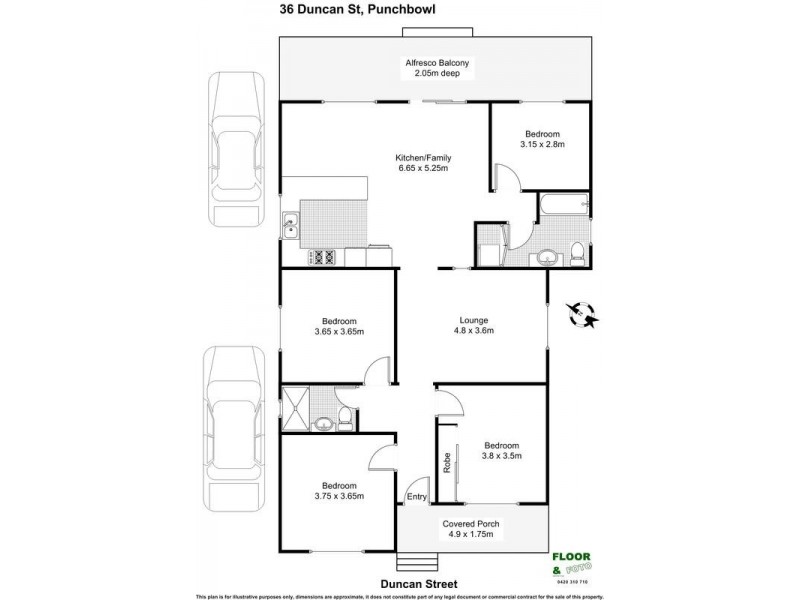 36 DUNCAN Street, Punchbowl NSW 2196 Floorplan