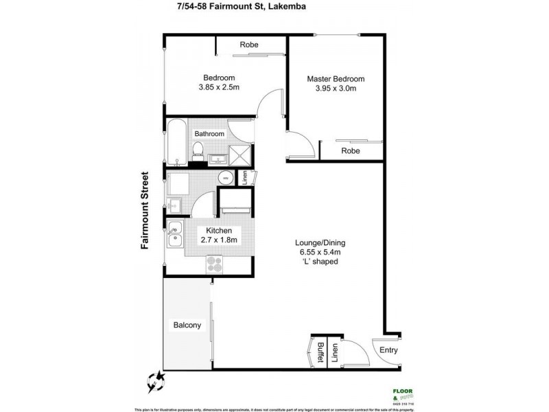 7/54 – 58 FAIRMOUNT Street, Lakemba NSW 2195 Floorplan