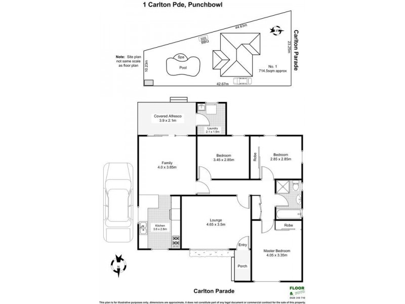 1 CARLTON Parade, Punchbowl NSW 2196 Floorplan