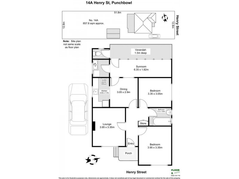 14a HENRY Street, Punchbowl NSW 2196 Floorplan