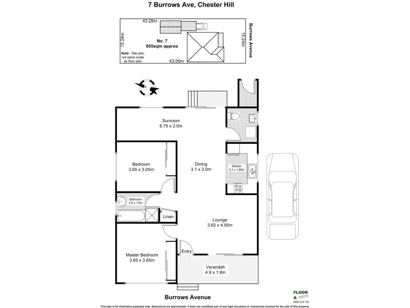 7 BURROWS Avenue, Chester Hill NSW 2162 Floorplan