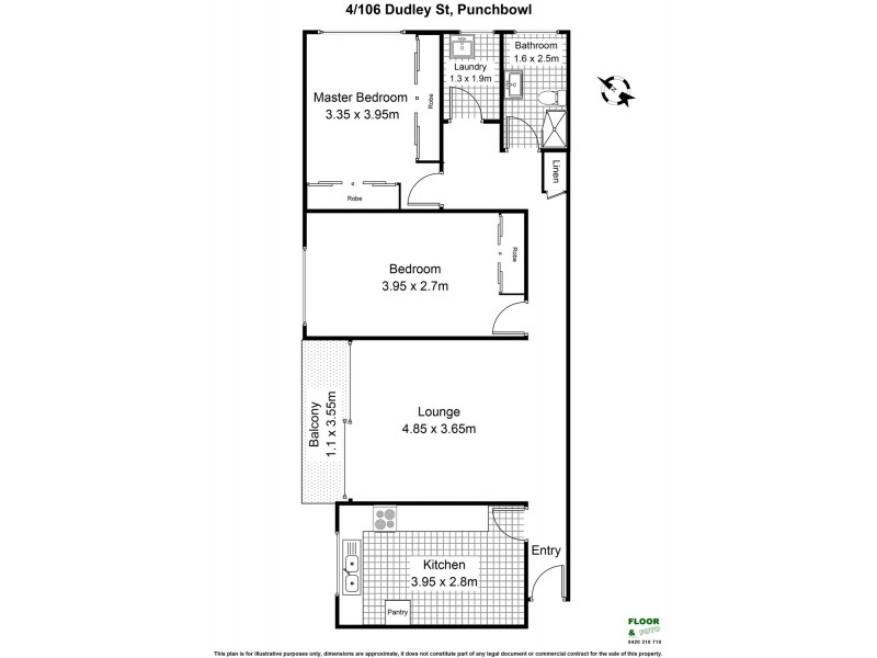 4/106 DUDLEY Street, Punchbowl NSW 2196 Floorplan
