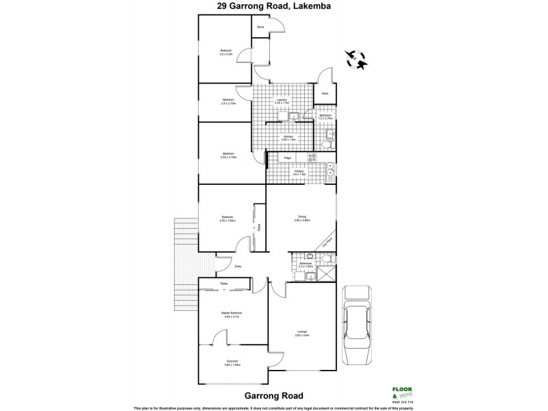 29 GARRONG Road, Lakemba NSW 2195 Floorplan