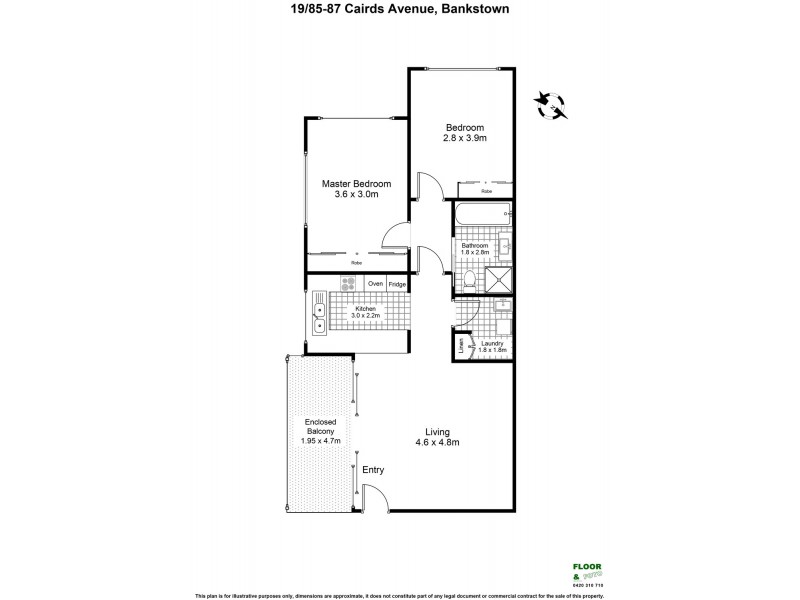 19/85 CAIRDS Avenue, Bankstown NSW 2200 Floorplan