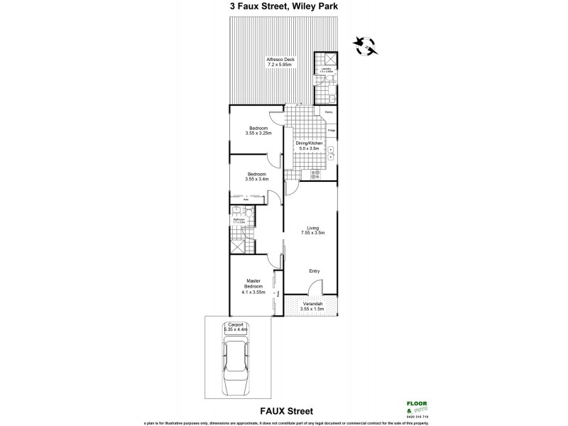 3 FAUX Street, Wiley Park NSW 2195 Floorplan