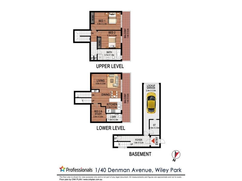 1/40 – 44 DENMAN Avenue, Wiley Park NSW 2195 Floorplan